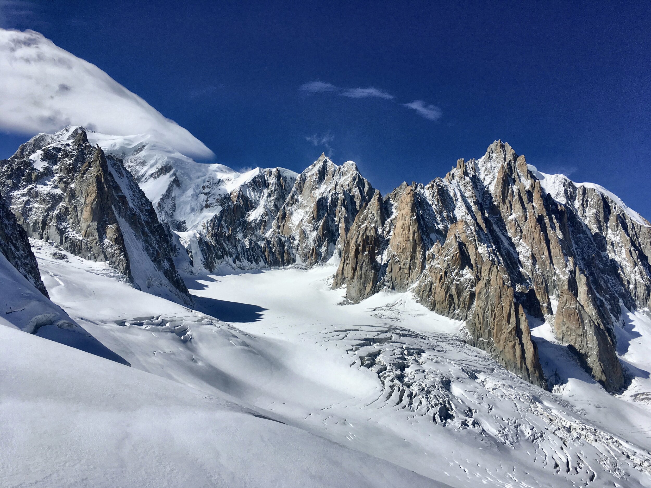   Mont Blanc, Hellbronner Point, Italy  