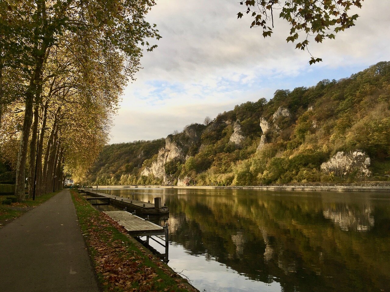 A mellow walk by the river could change your life. Dinant, Belgium.