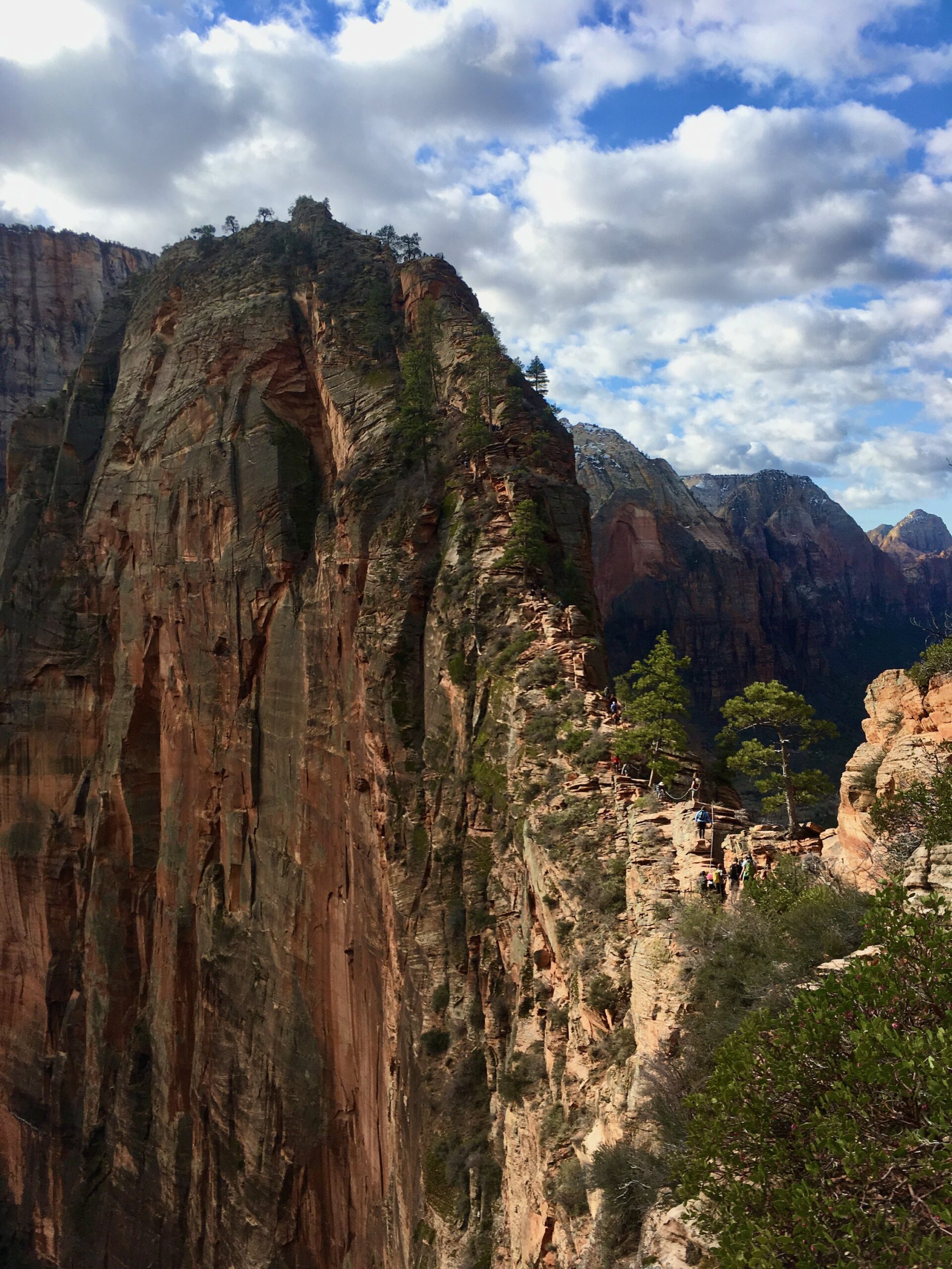 Profile view of Angel’s Landing