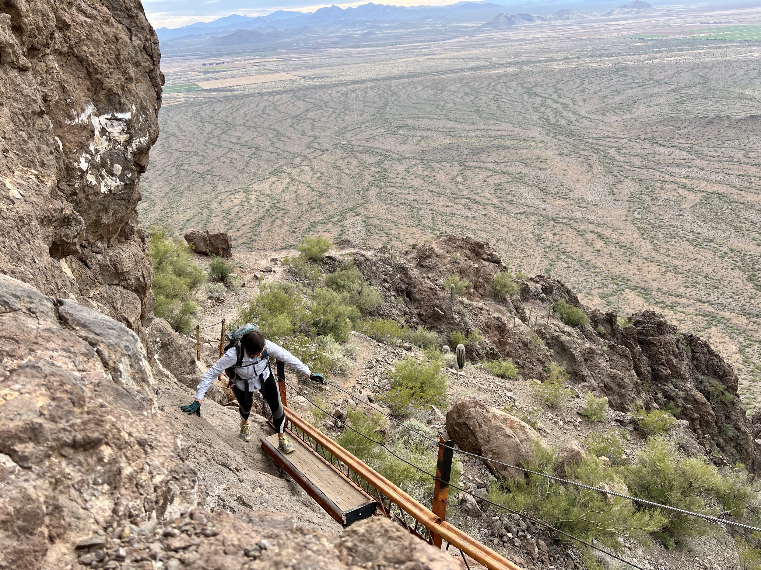 Boardwalk section on Picacho Peak.