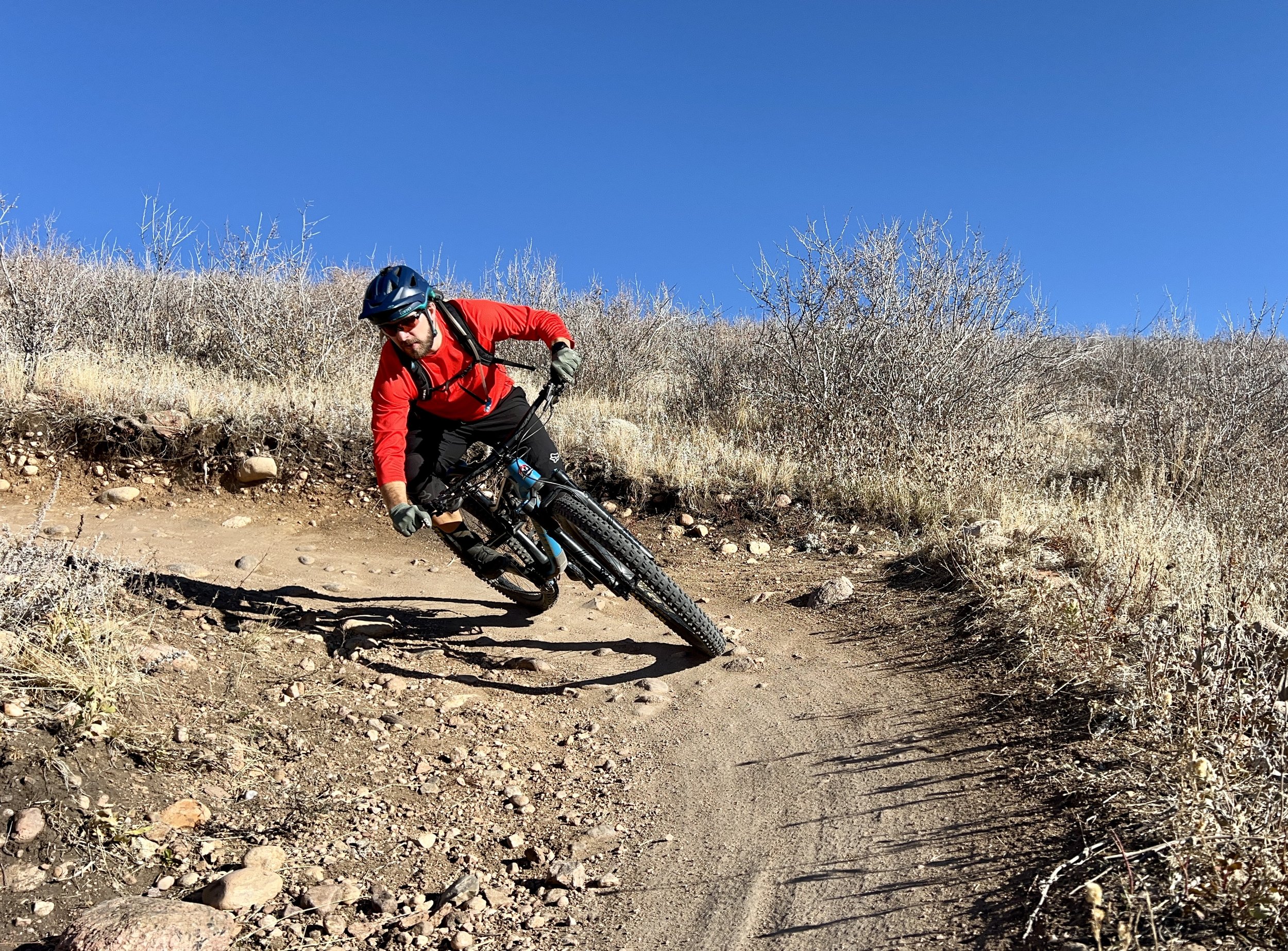 Riding at a JeffCo Park near Denver. Photo: Christine Henry