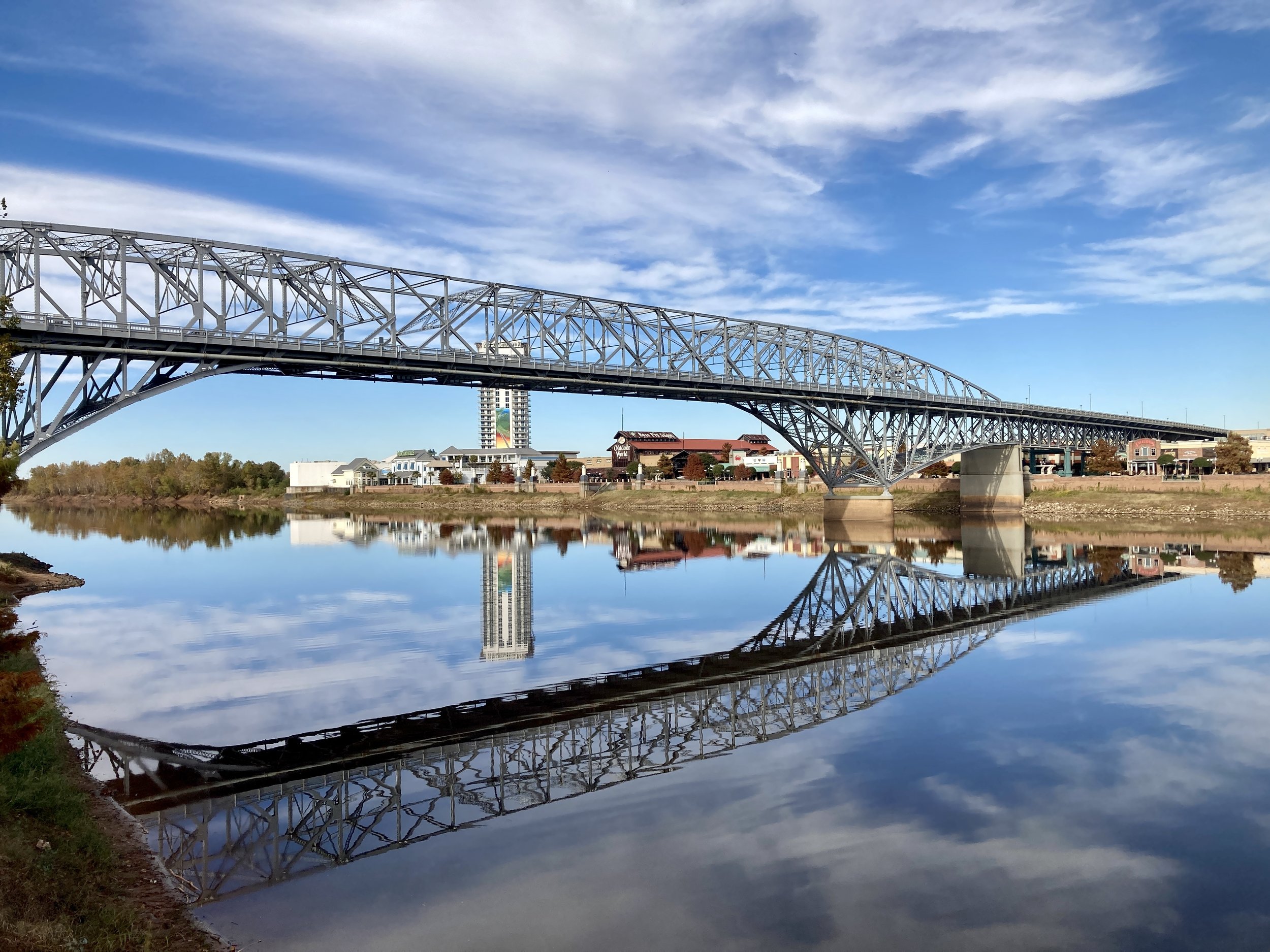 Riding along the Red River in Shreveport